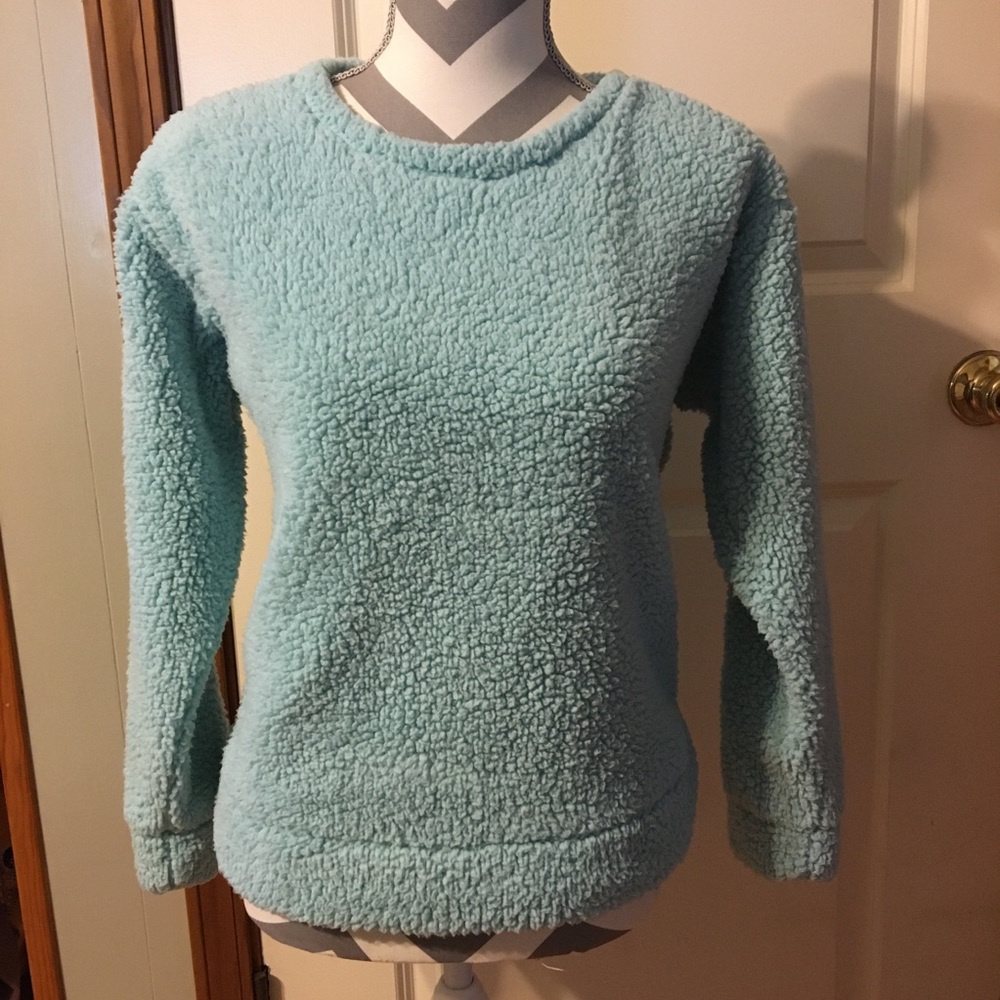 MUK LUKS | faux Sherpa fleece pullover. Sz xs